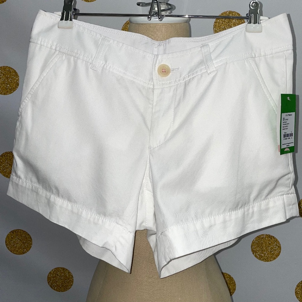 Lilly Pulitzer Callahan Shorts Resort White, Size 2, NWT